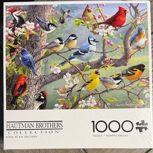 Birds in an Orchard Puzzle - Multicolor